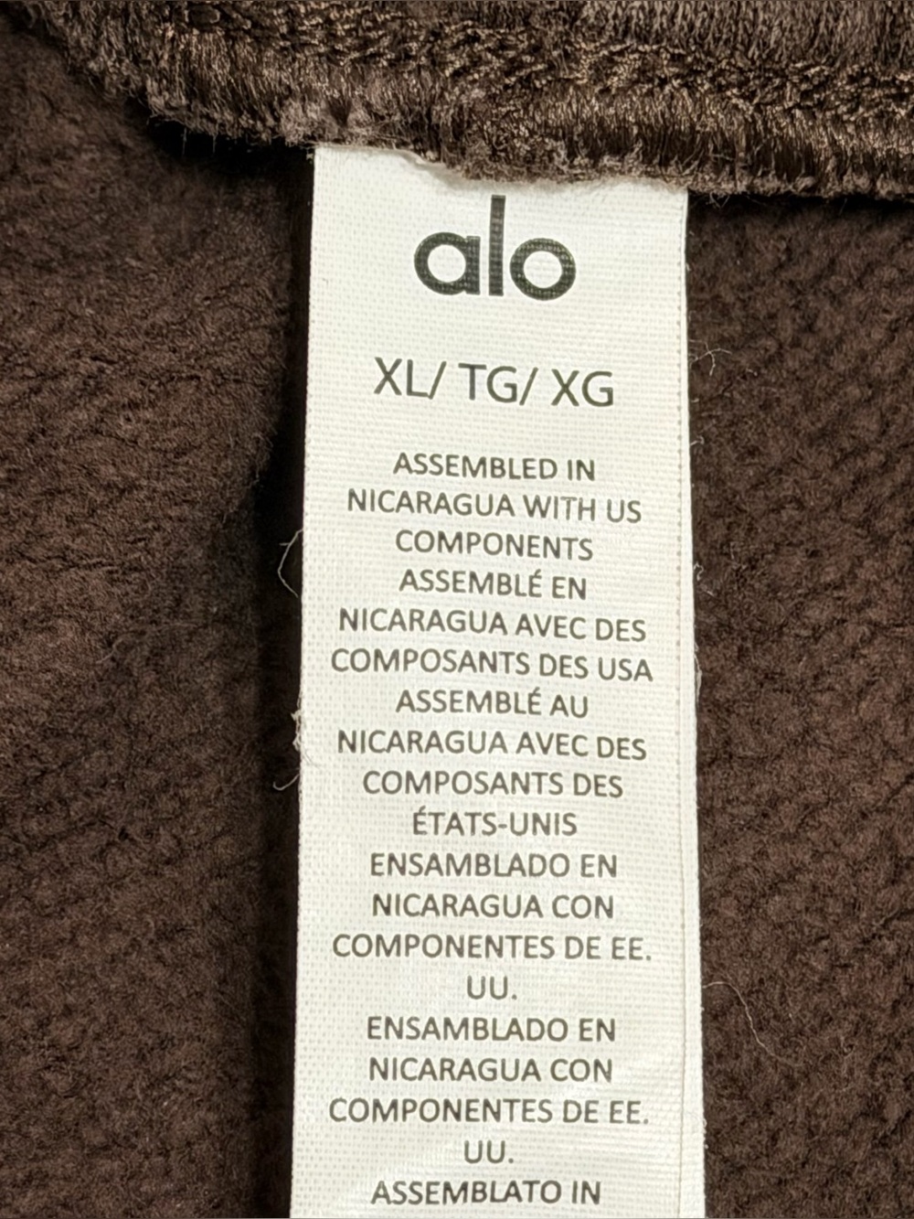 Alo Yoga Accolade Straight Leg in Espresso Brown Sweatpant Size XL - Picture 8 of 10